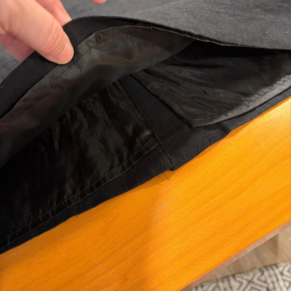 Chadwicks of Boston Black Linen Blend Pencil Skirt 16 Tall Lined Timeless Office - Picture 7 of 9